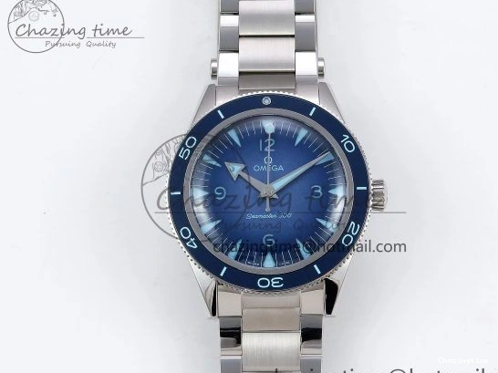 0504 Seamaster 300 Heritage VSF 1:1 Best Edition Blue Dial on SS Bracelet A8912 Super Clone Packable 7716